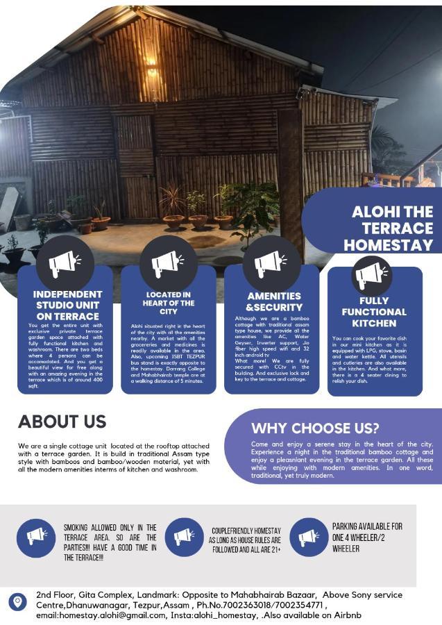 Alohi The Terrace Homestay Tezpur Exteriör bild